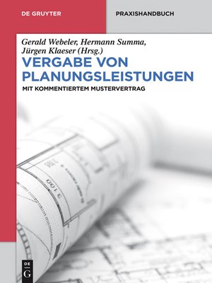 cover image of Vergabe von Planungsleistungen